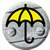 pictogram regenwaterdicht paraplu 50 B